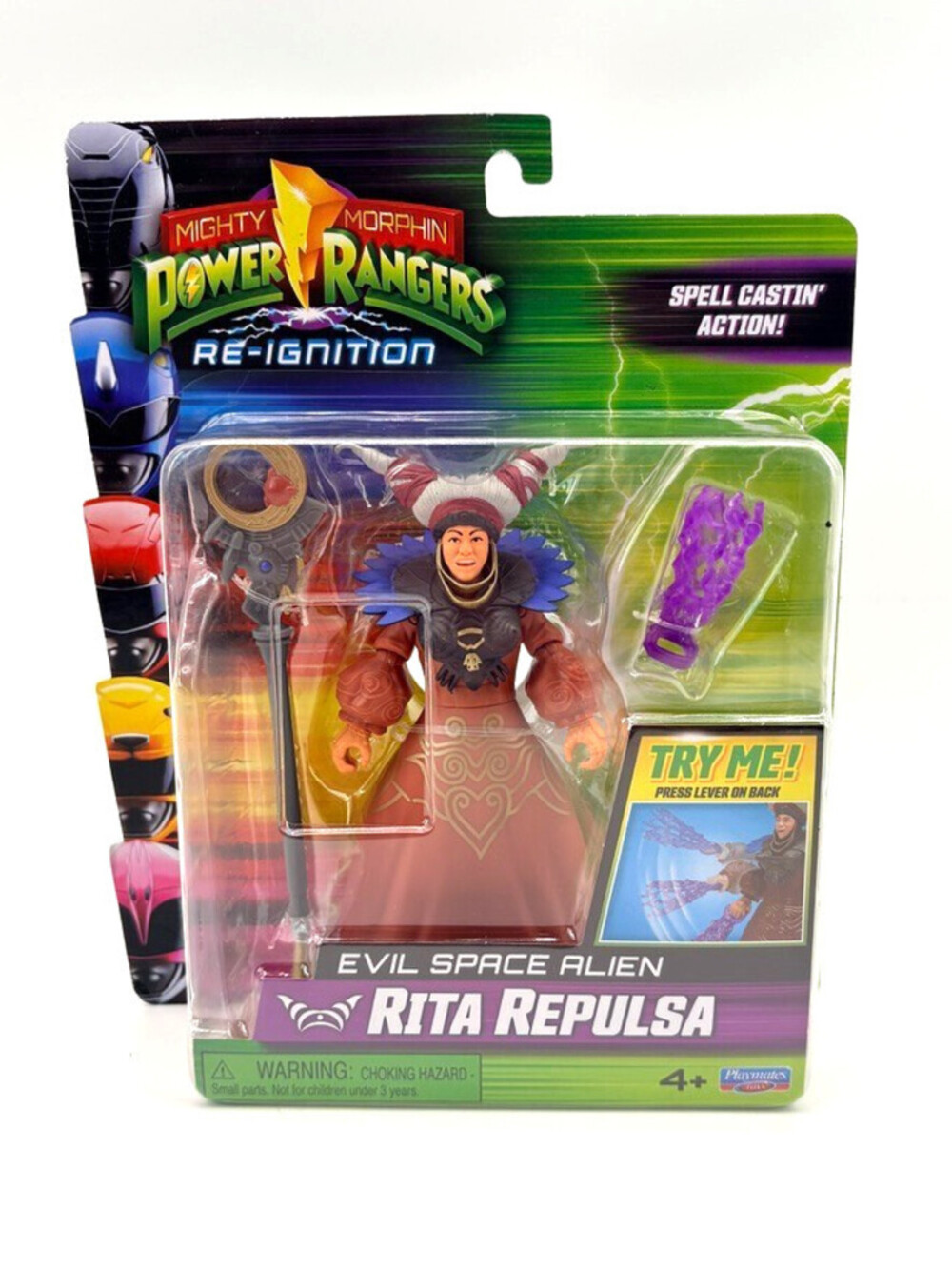 Rita Repulsa Mighty Morphin Power Rangers MMPR 5” Action Figure Re-Ignition